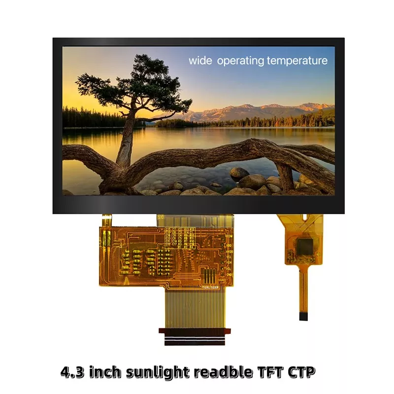 4.3 дюймдік 480x272 сенсорлық экранның TFT модулімен